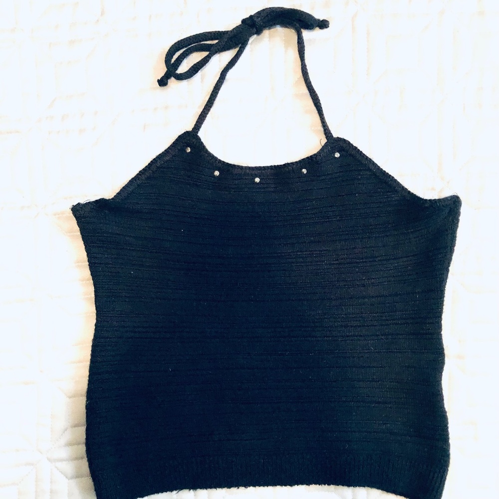 '90s Cropped Halter Made in USA
